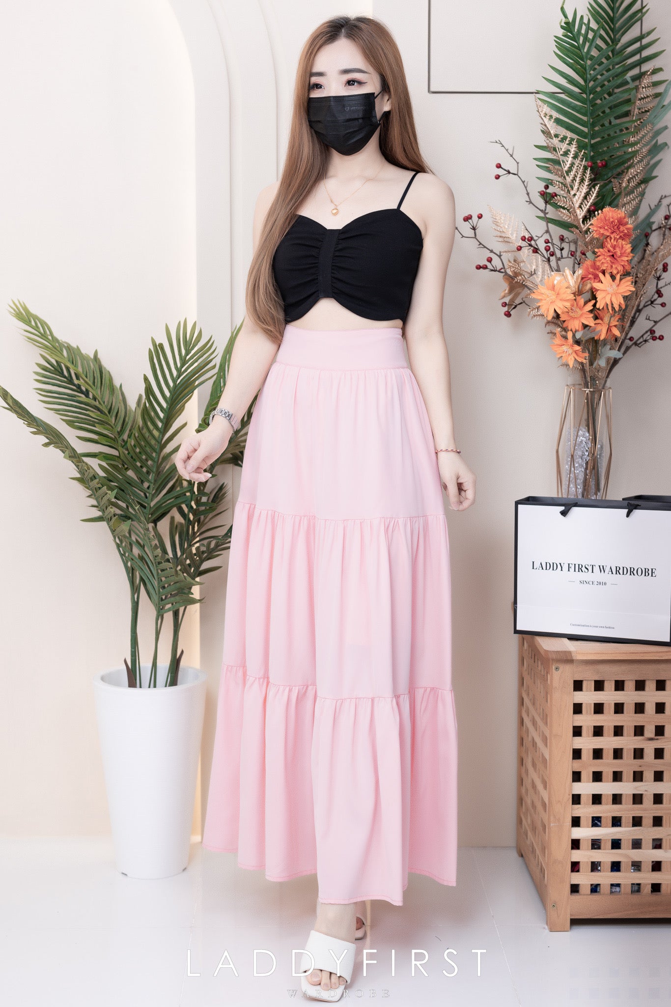 【L1657】【网站福利款✨】独家爆款百褶蛋糕西装垂感大摆韩版长裙【A-R3-C4】