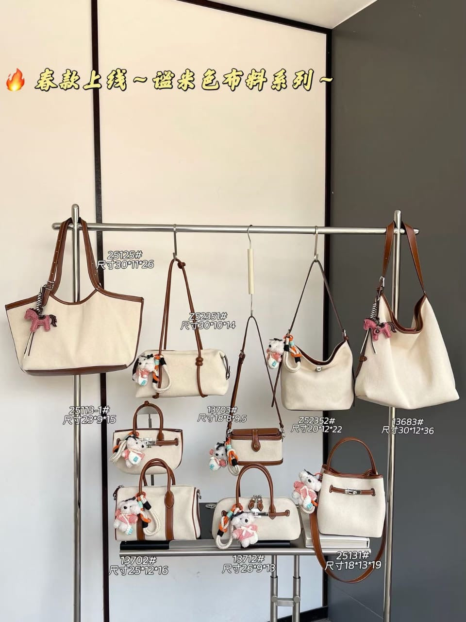 【P7368】✨现货✨高质量小众设计款时尚帆布包包 ❤️❤️