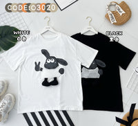 【O3020】高品质立体卡通小羊🐑纯棉Oversized 上衣 ❤️❤️【A-RU3】