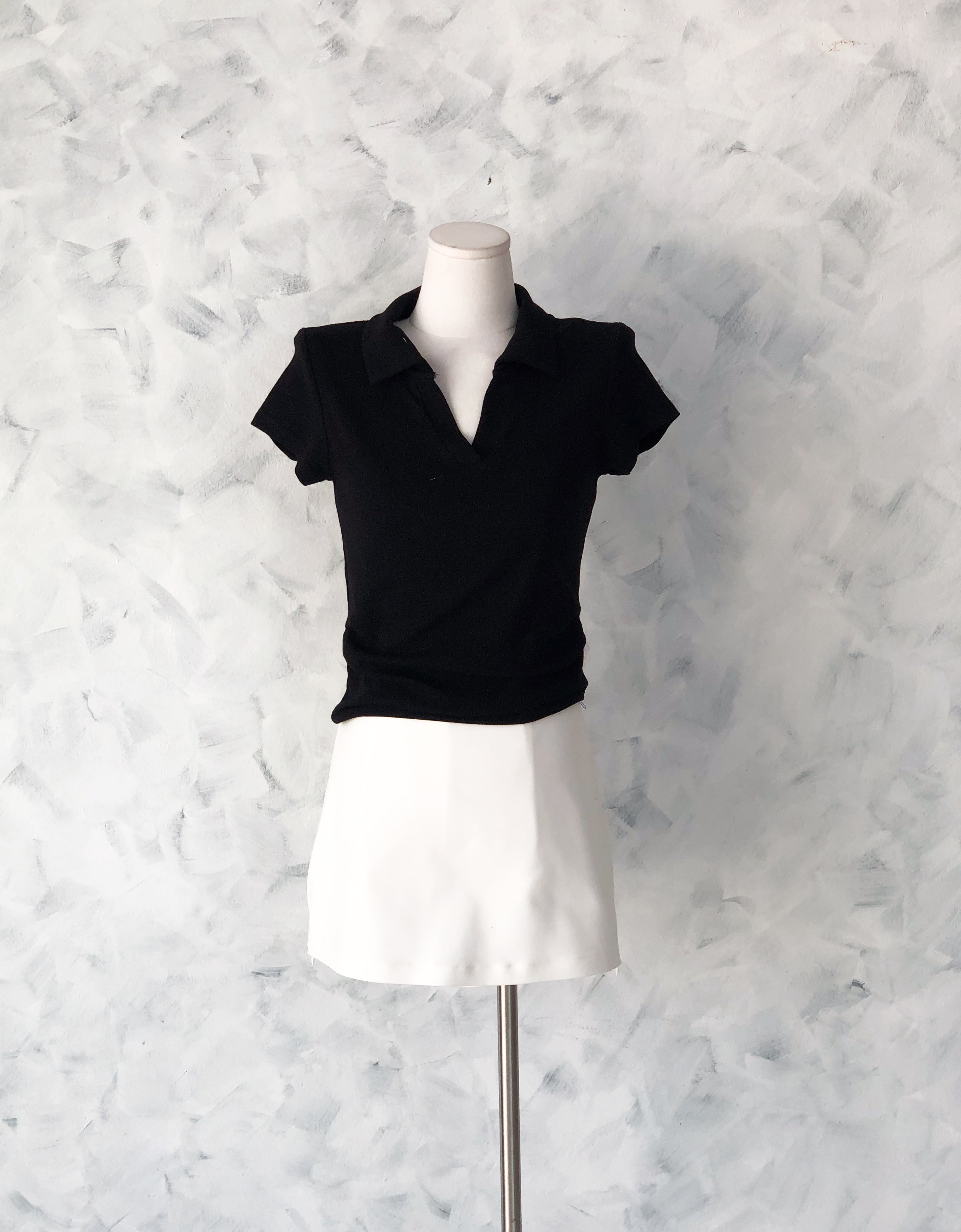 【T82414】高品质清凉舒服螺纹弹力百搭上衣 ❤❤