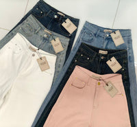 【L5111-1】⚡补货预订款⚡高品质高腰显瘦版型牛仔弹力喇叭长裤 ❤️❤️