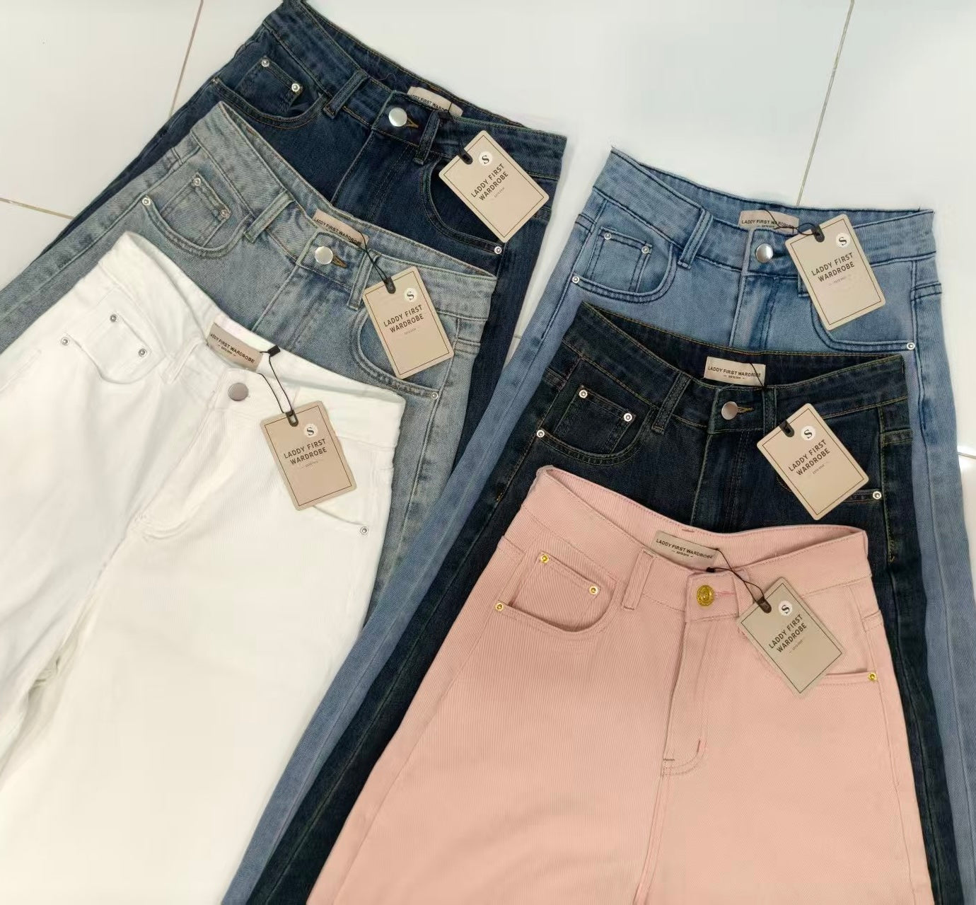 【L5111-1】⚡补货预订款⚡高品质高腰显瘦版型牛仔弹力喇叭长裤 ❤️❤️