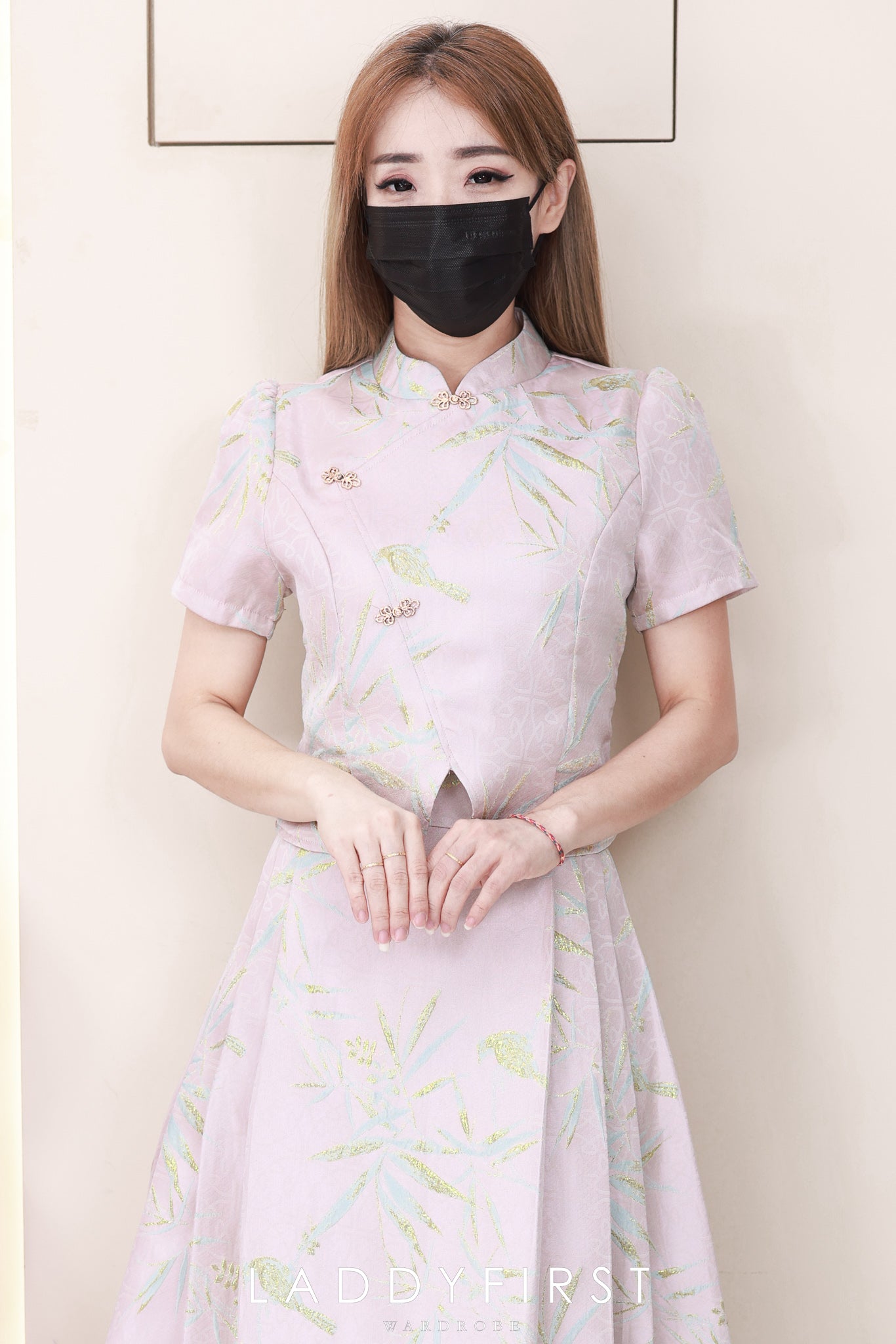 【SS614】【补厂家现货⚡⚡】高品质两件式高级感国风新中式马面裙提花旗袍套装 旗袍上衣➕马面长裙，有口袋 ❤️❤️