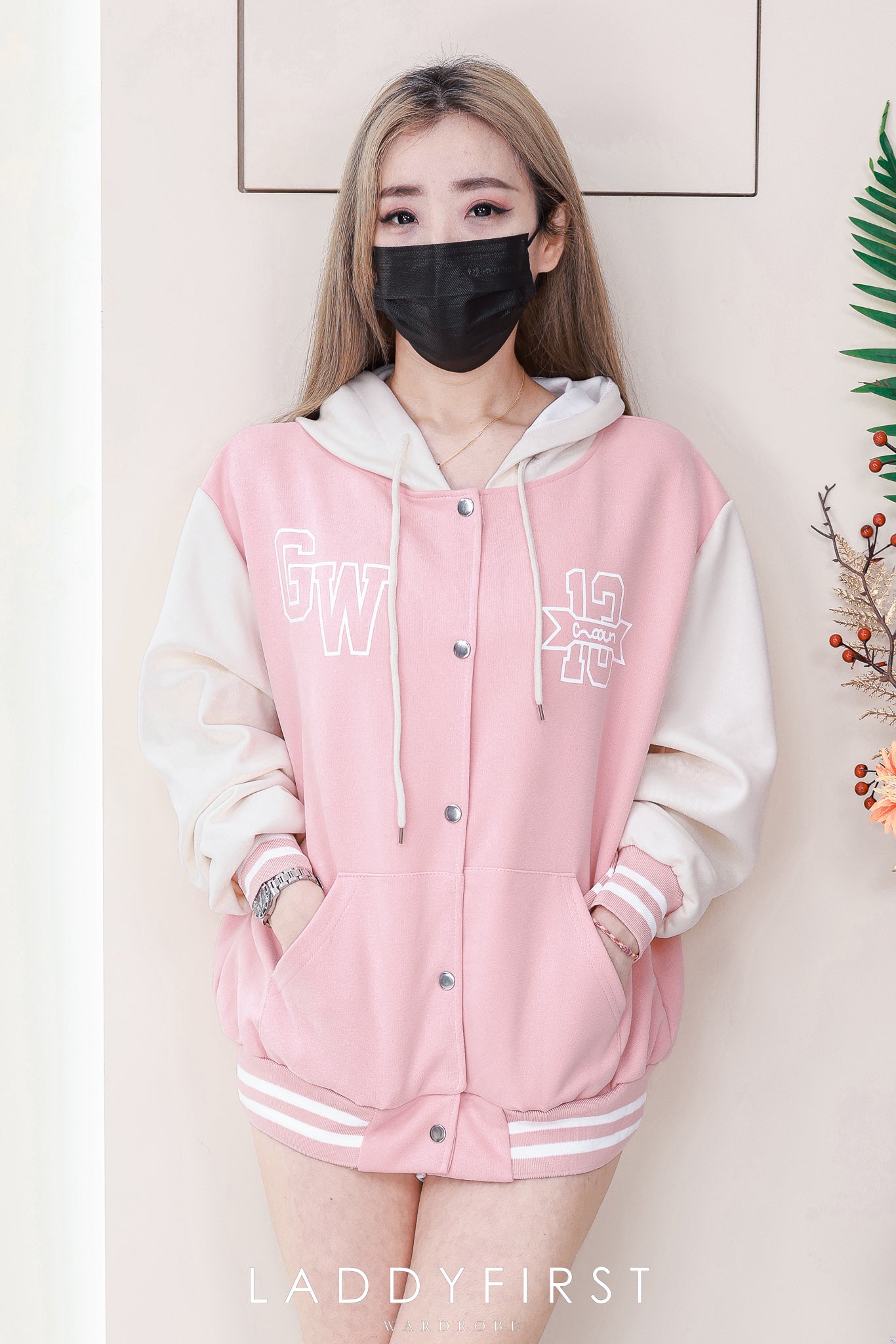 【JK802】高品质卫衣棉气质棒球连帽长袖外套，有口袋 ❤❤