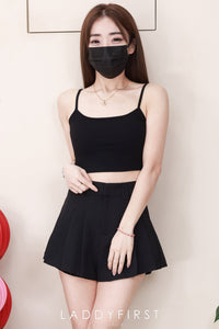 【S4981 / 14035】高品质气质西装百褶拼接蕾丝边减龄百搭高腰短裤，有口袋 ❤️❤️【D-R2-C6】