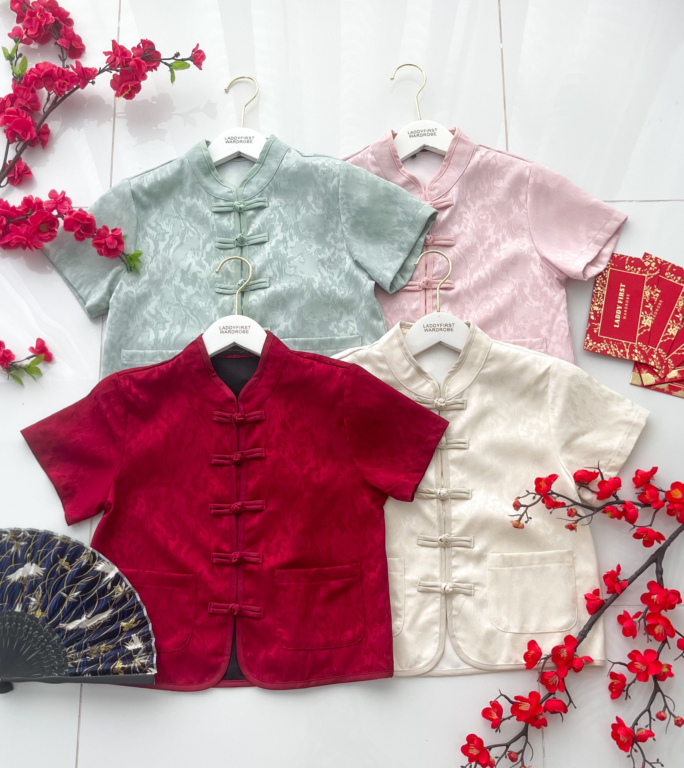 【T16967】高品质【男童】新中式国风旗袍上衣，有口袋 ❤❤