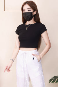 【L5566】高品质棉麻质感松紧腰弹力宽腿阔脚高腰百搭长裤，有口袋 ❤️❤️ 【A-R1-C4】