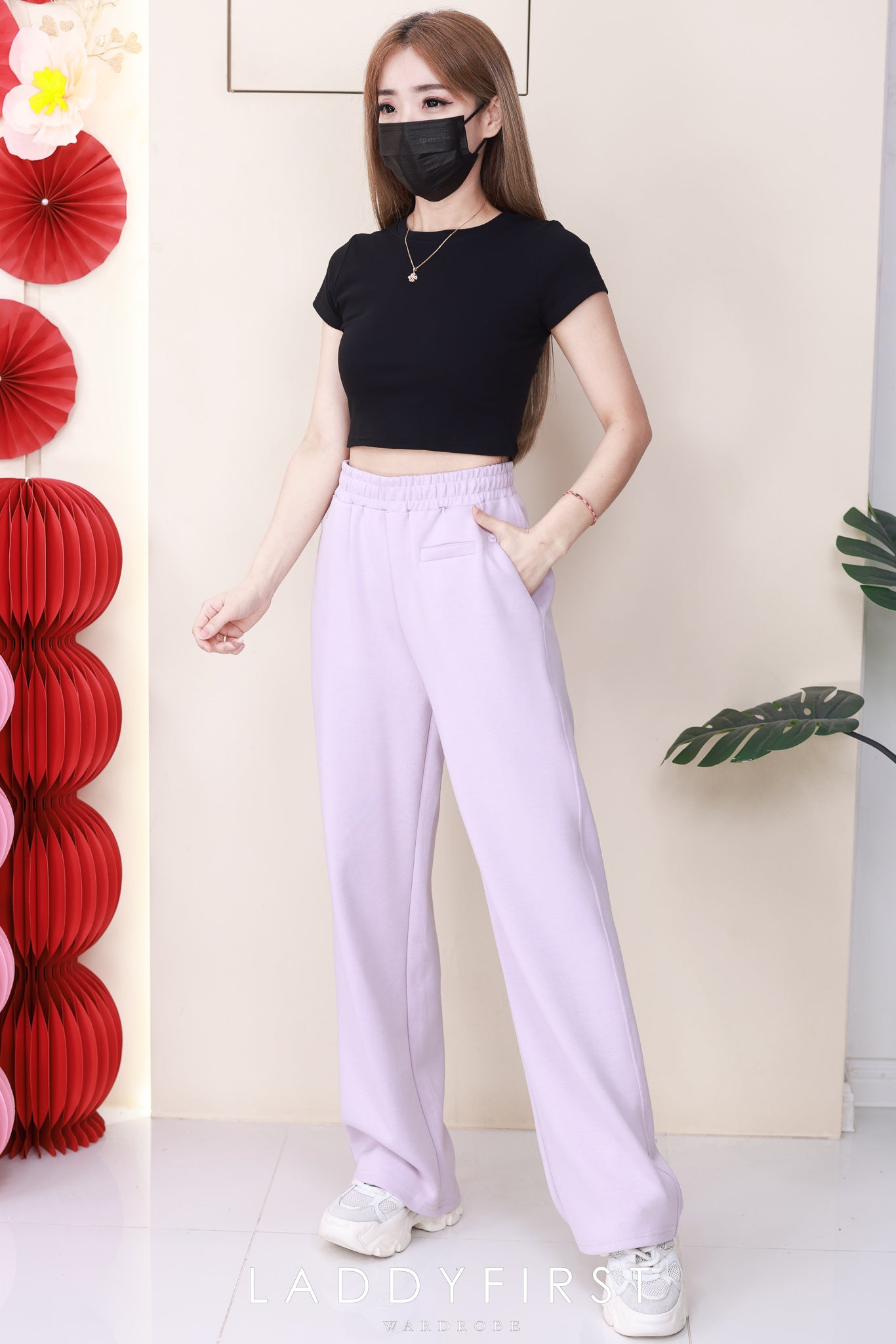 【L1188】高品质空气棉松紧腰弹力运动休闲长裤，有口袋 ❤️❤️ 【A-R2-C4】