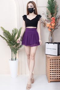 【S681131】‼️爆单王再次到货‼️【独家小圆饼】高质量西装拼雪纺蓬蓬高腰裙子【A-R3-C4】