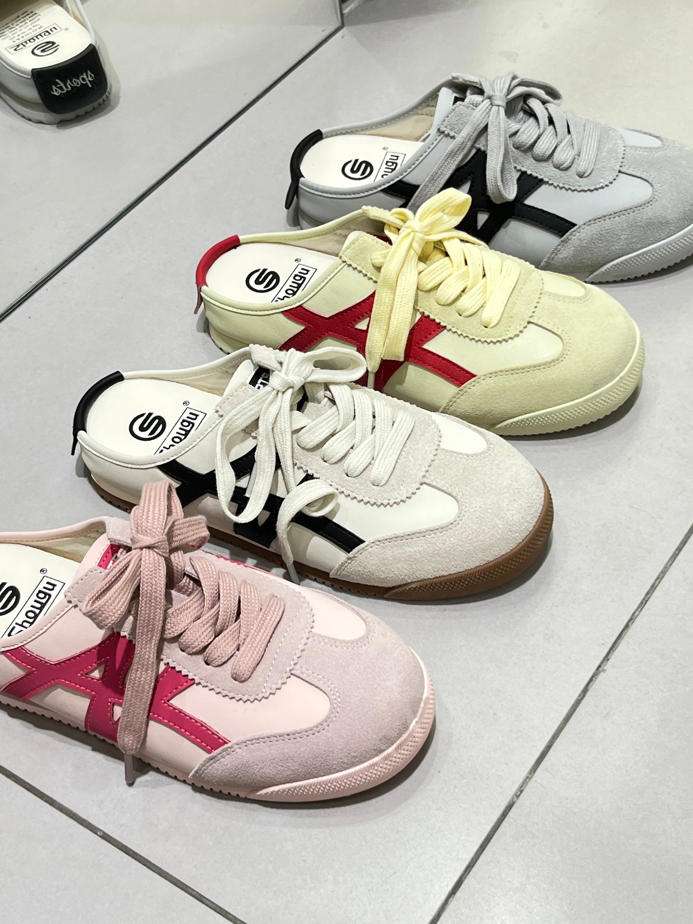 【RT18-101】 ✨现货✨高品质复古真皮休闲阿甘德训半包鞋子 👟