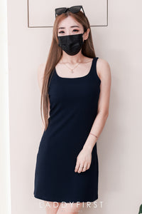 【D82540】高品质带胸垫螺纹弹力无袖慵懒连身裙子 ❤❤【A-R2-C1】