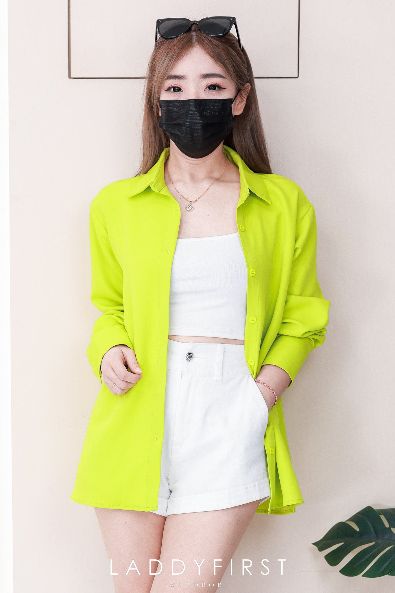 【T80340】＊订单不断＊ 独家爆款高品质韩式宽松版多巴胺色系翻领长袖西装衬衫上衣❤️【A-R1-C5】