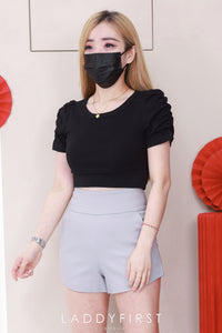 【S6644】【网站福利款✨】独家爆款【万能妹妹】高品质万能西装高腰休闲简约百搭短裤，后中隐形拉链，有口袋，内层加里布 #百搭必备 🔥🔥 【D-R1-C1】