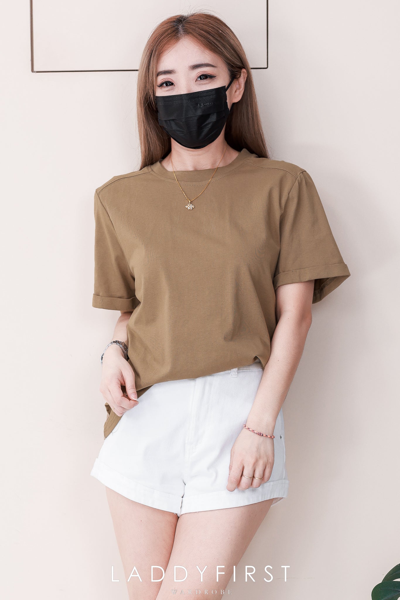 【T8182】高品质纯棉宽松大码版型圆领短袖日常休闲百搭上衣 ❤❤ 【B-R1-C3】
