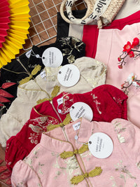 【SS3499】【LFW独家小圆饼】高品质两件式新中式高端国风提花旗袍套装 精致金线盘扣提花旗袍上衣➕荷叶下摆西装高腰百搭裤裙 ❤️❤️【A-R3-C6】