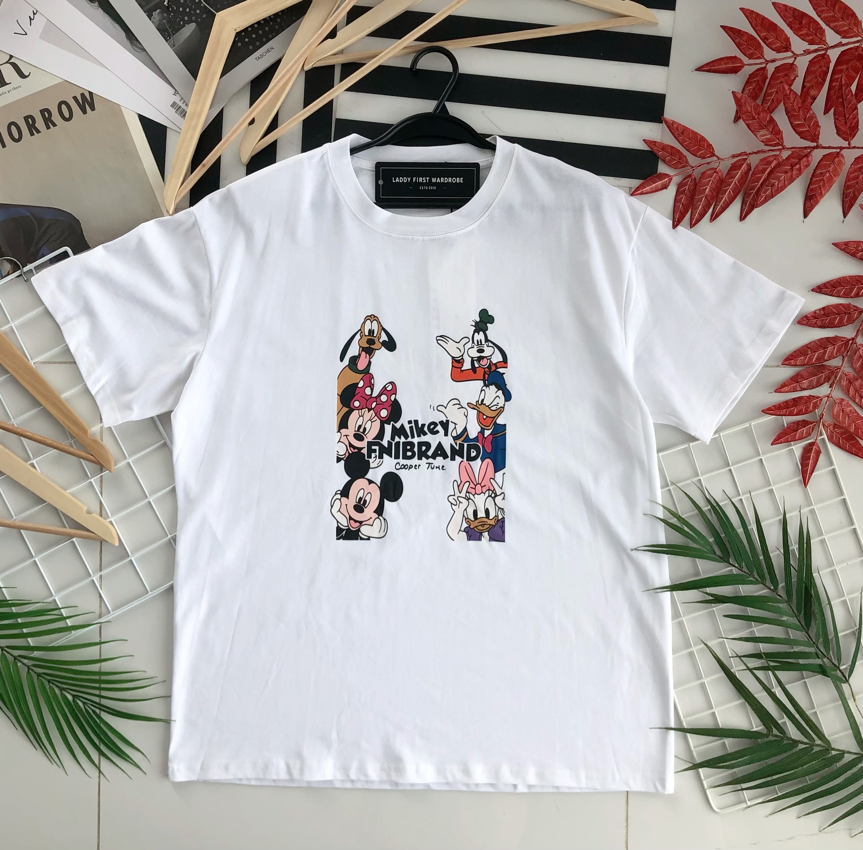 【O6988】Disney男女同款圆领短袖宽松Oversized 上衣❤️❤️