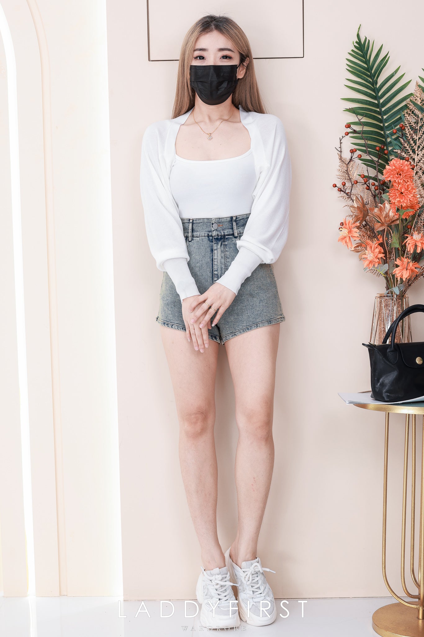 【S6160】高品质COTTON JEANS牛仔弹力日常简约高腰百搭短裤，有口袋 ❤️❤️ 【A-R2-C5】