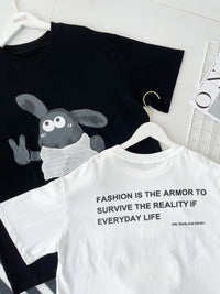 【O3020】高品质立体卡通小羊🐑纯棉Oversized 上衣 ❤️❤️【A-RU3】