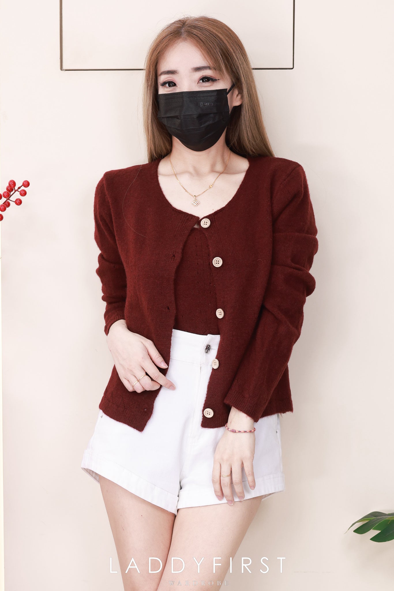 【T2668】高品质韩式宽松版简约穿搭毛绒针织长袖外套➕内搭上衣❤❤