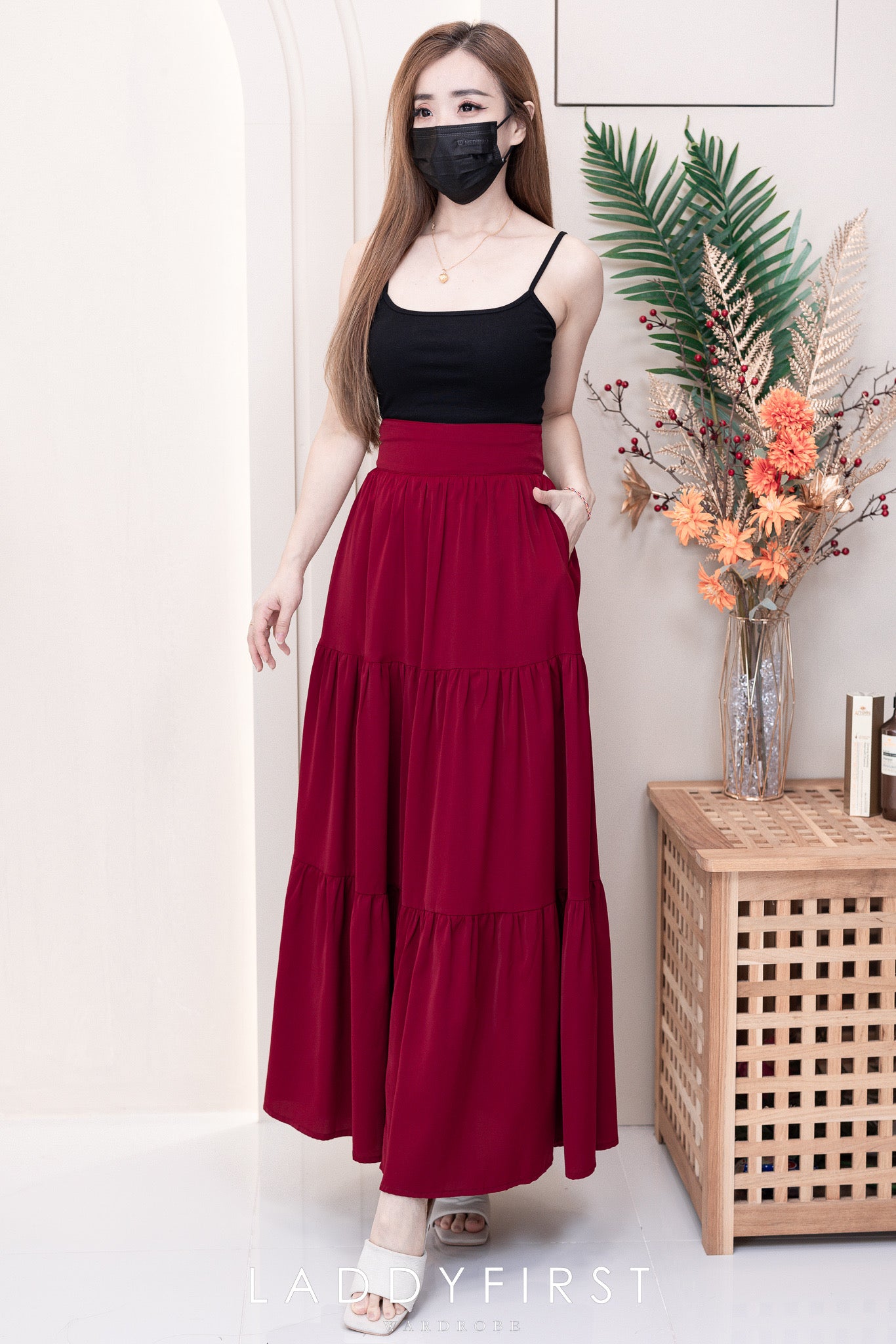 【L1657】【网站福利款✨】独家爆款百褶蛋糕西装垂感大摆韩版长裙【A-R3-C4】