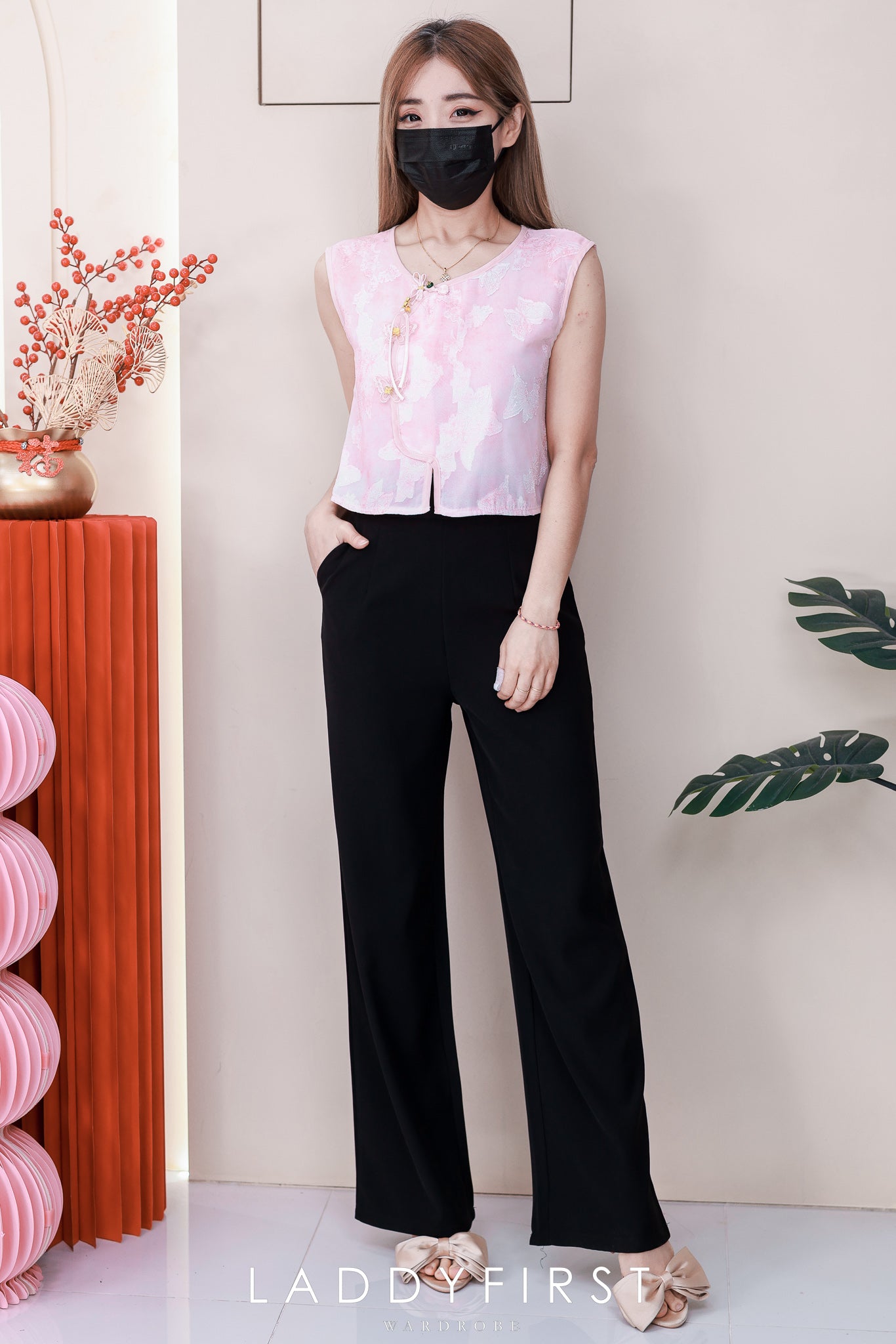 【T2713】高品质新中式蝴蝶提花轻凉感旗袍上衣 ❤❤