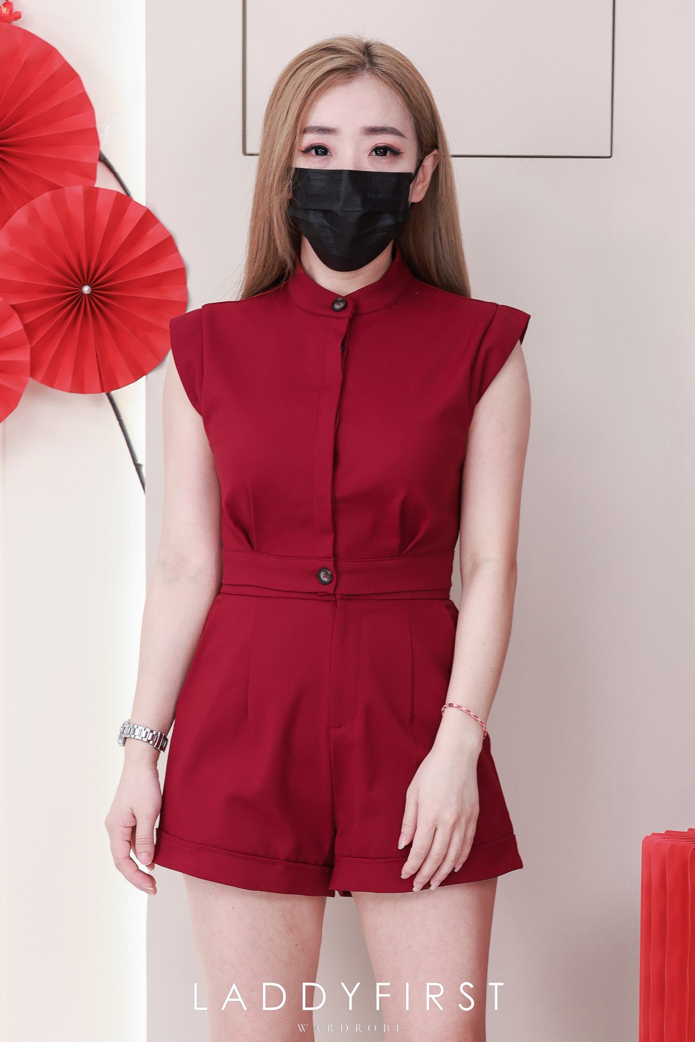 【SS3467】【LFW独家小圆饼】高品质两件式韩式轻熟气质简约西装套装 立领出袖西装上衣/外套➕西装高腰百搭短裤，有口袋 ❤️❤️ 【B-R2-C6】