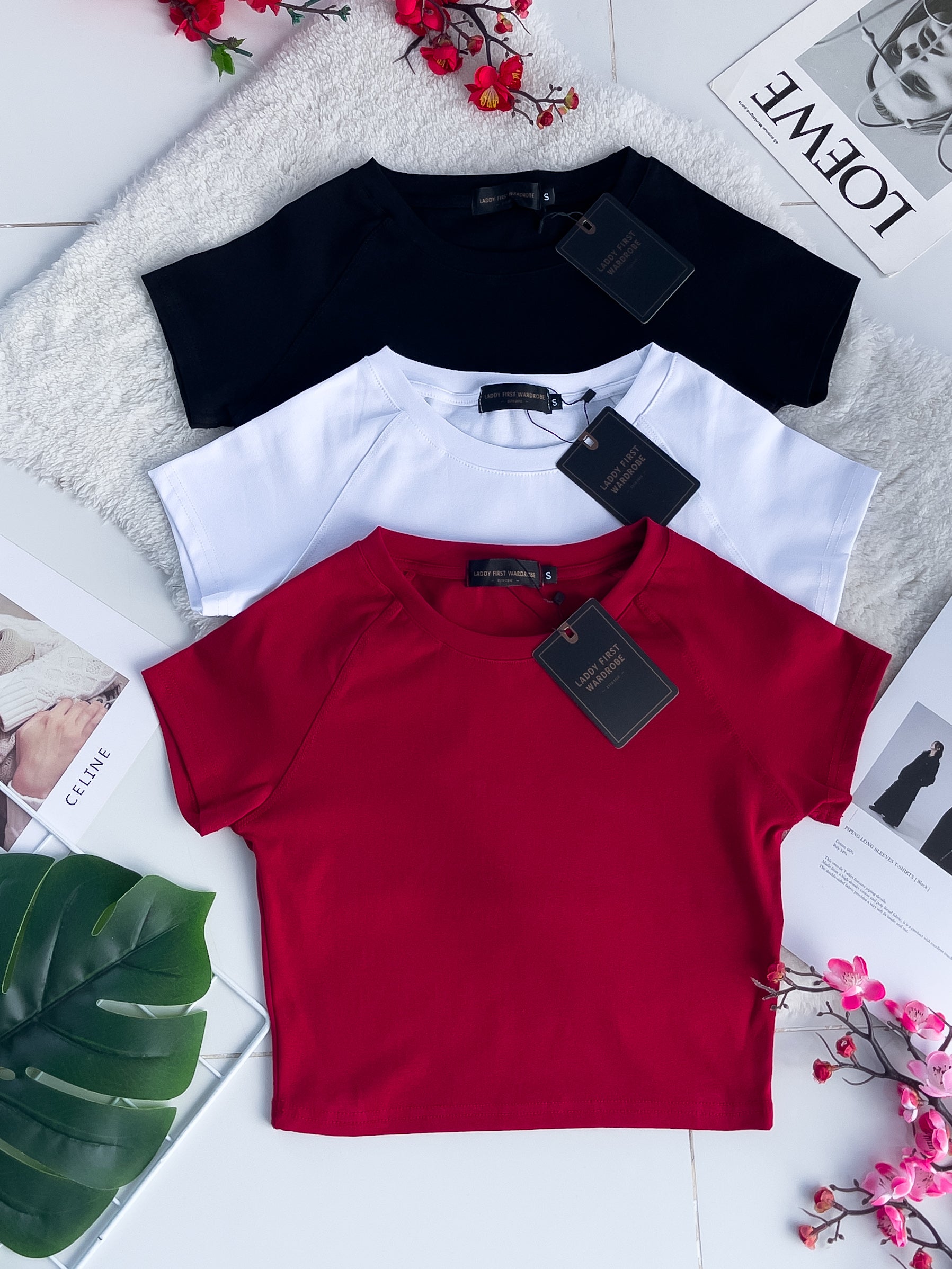 【T80792-2】【直播间搭配款】独家爆款高品质纯棉弹力圆领短袖简约日常百搭款上衣 #衣柜必入手百搭款 ❤❤ 【A-R1-C3】