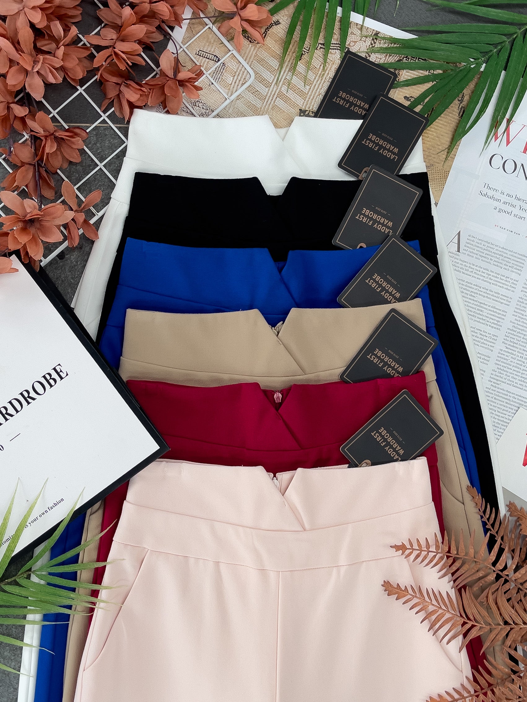 【L09】独家爆款厚实罗马阔脚高腰长裤【B-R3-C5】