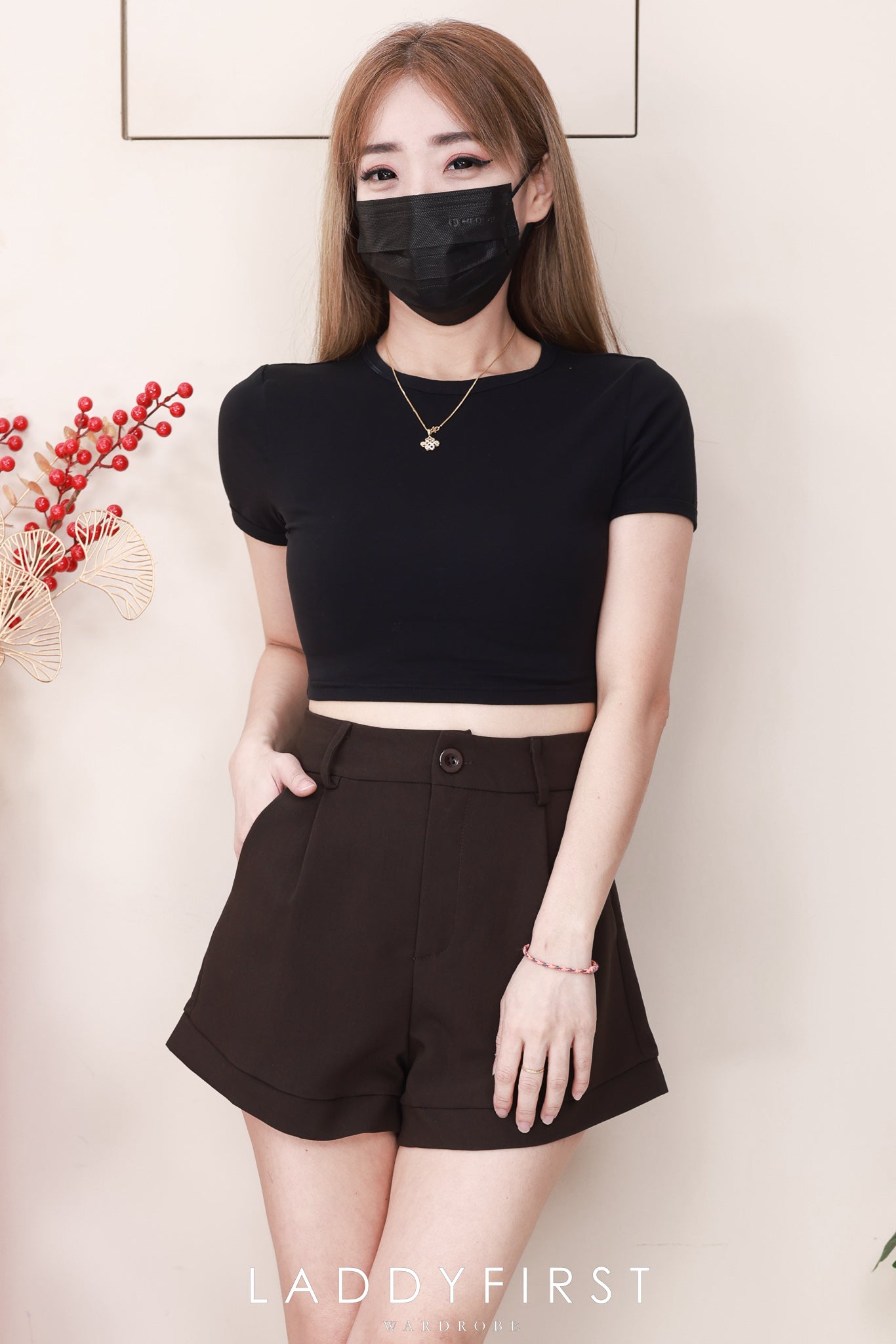 【S82786】高品质版型收腰显瘦高腰西装时尚日常百搭短裤，有口袋 ❤️❤️