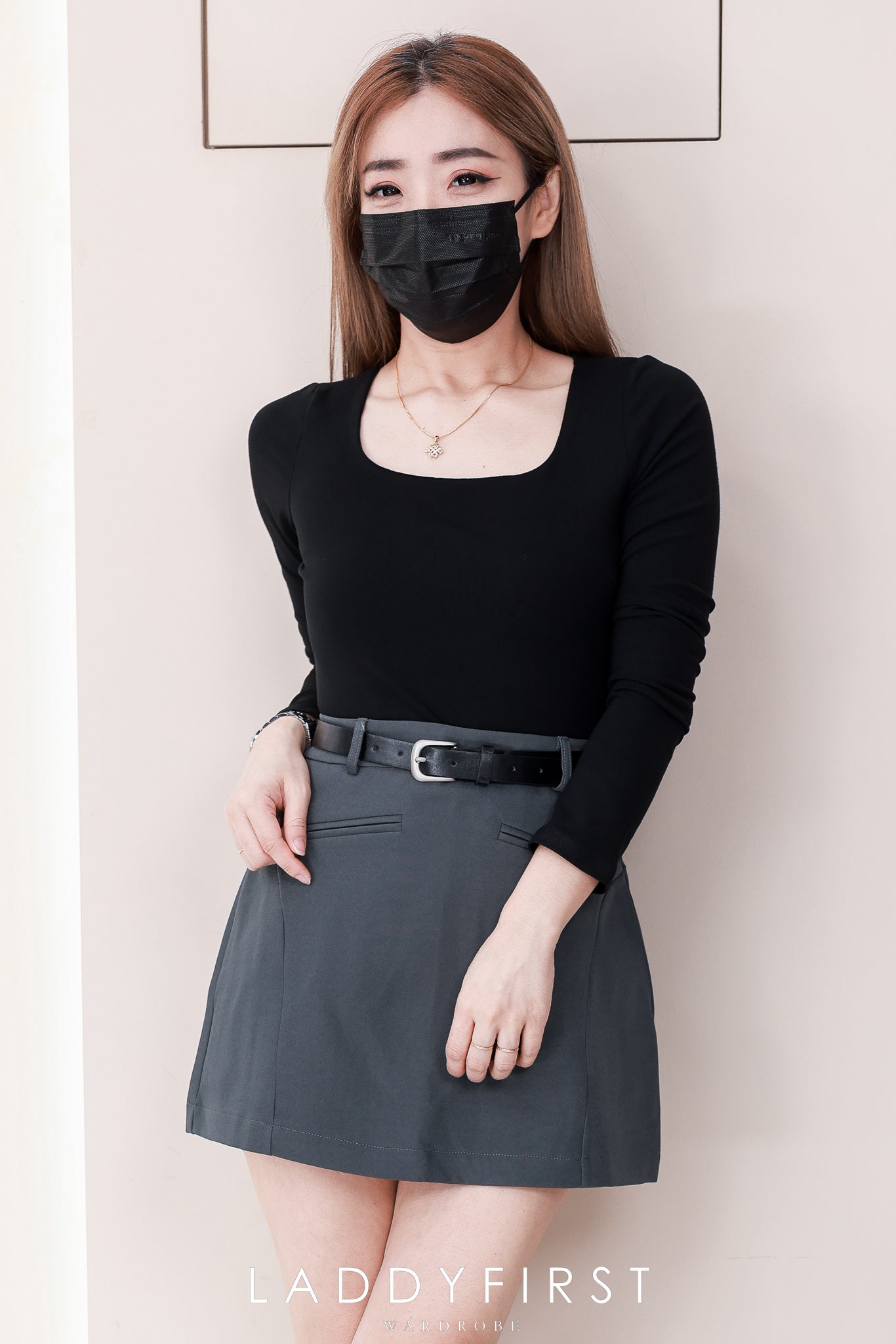 【S120020】高品质前后裙锦棉时装高腰百搭裙子，内层有里布短裤 ❤️❤️
