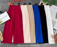 【L09】独家爆款厚实罗马阔脚高腰长裤【B-R3-C5】