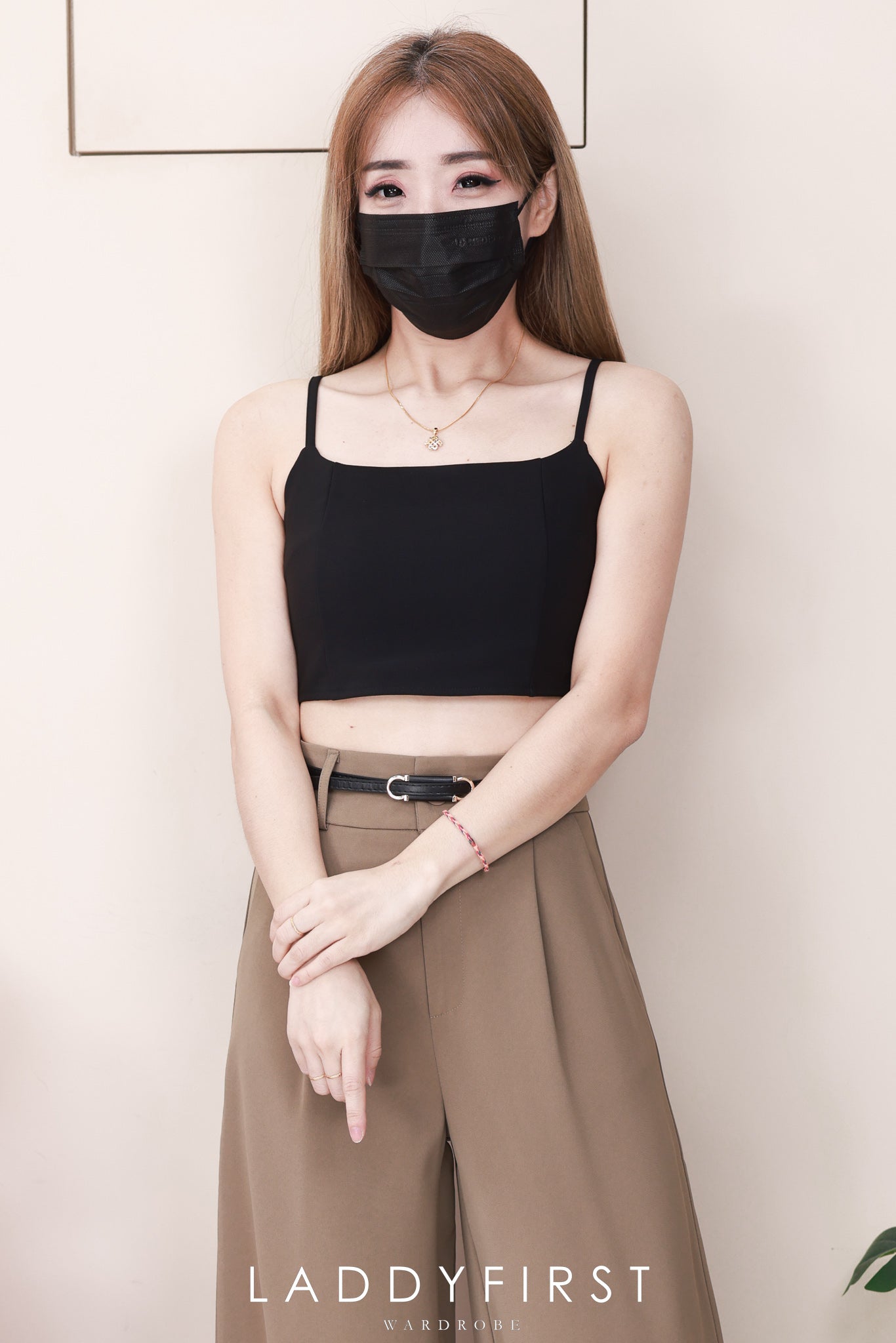 【L83012】高品质西装垂感阔脚高腰百搭长裤，有口袋 ❤️❤️【B-R2-C2】