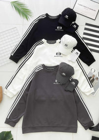 【O80112】高品质三件套男女同款厚实卫衣棉Oversized 潮流时尚长袖上衣 ❤️❤️ 上衣👕➕帽子🧢➕袜子🧦*【A-RU6】
