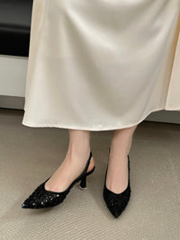 【R699-206】✨现货✨高品质气质水钻尖头高跟鞋 👠