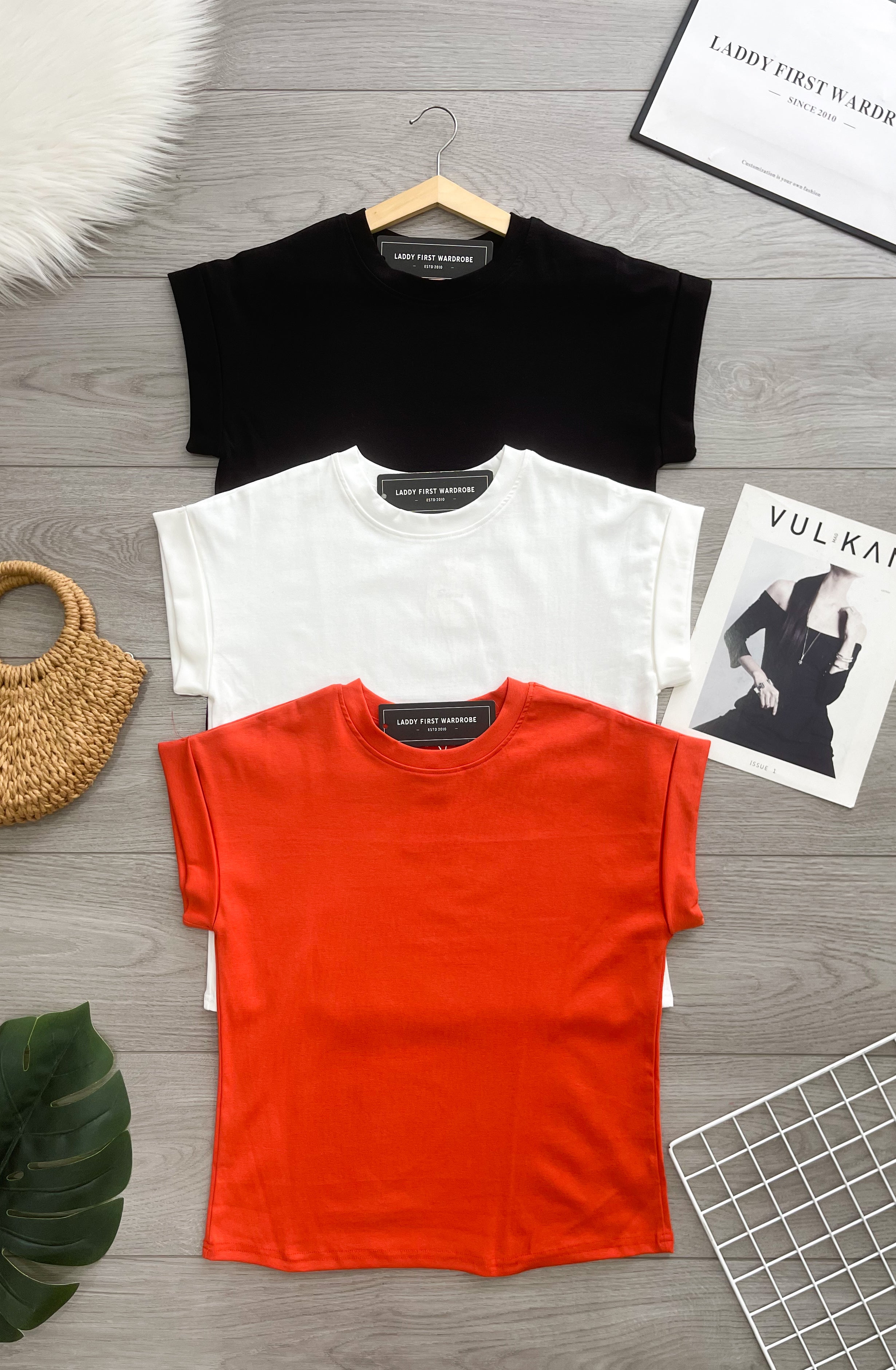 【T6394】高品质纯棉弹力宽松版日常简约休闲百搭上衣 ❤❤