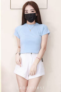 【T80792】【直播间搭配款】独家爆款高品质纯棉弹力圆领短袖简约日常百搭款上衣 #衣柜必入手百搭款 ❤❤【A-R3-C2】