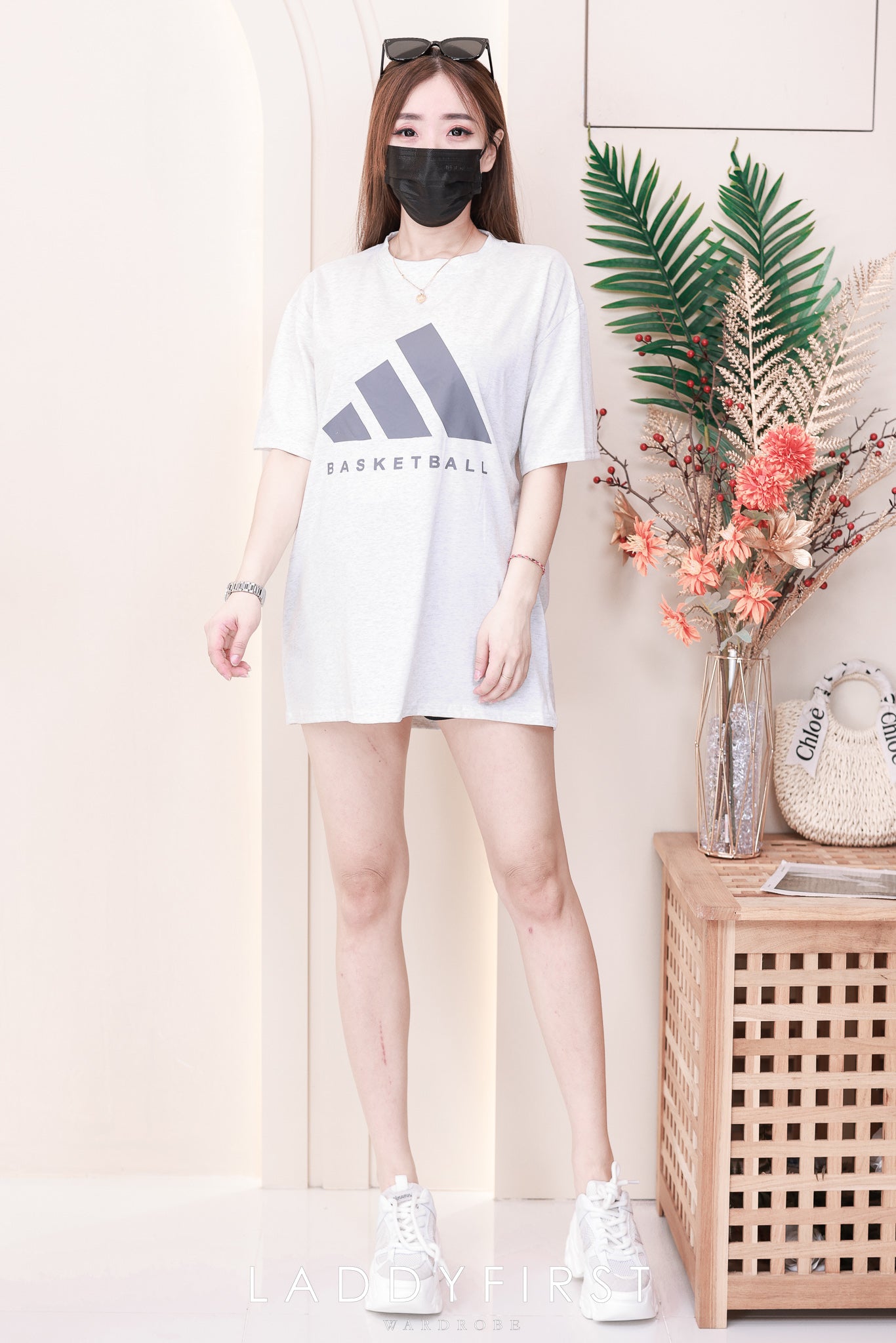 【O6966】那女同款圆领短袖宽松Oversized 上衣❤️❤️