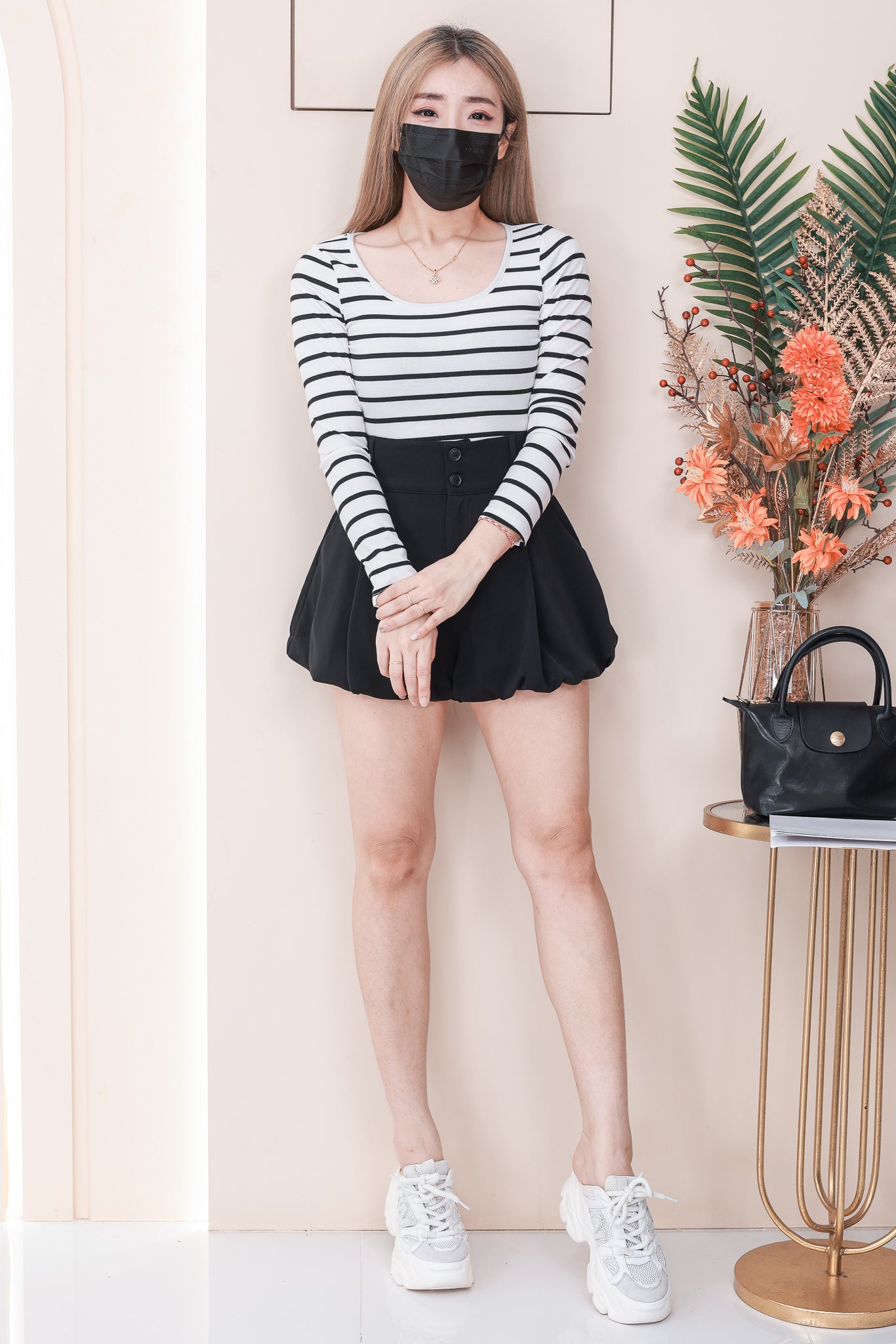 【S6417】高品质西装垂感花苞高腰百搭短裤，有口袋 ❤️❤️