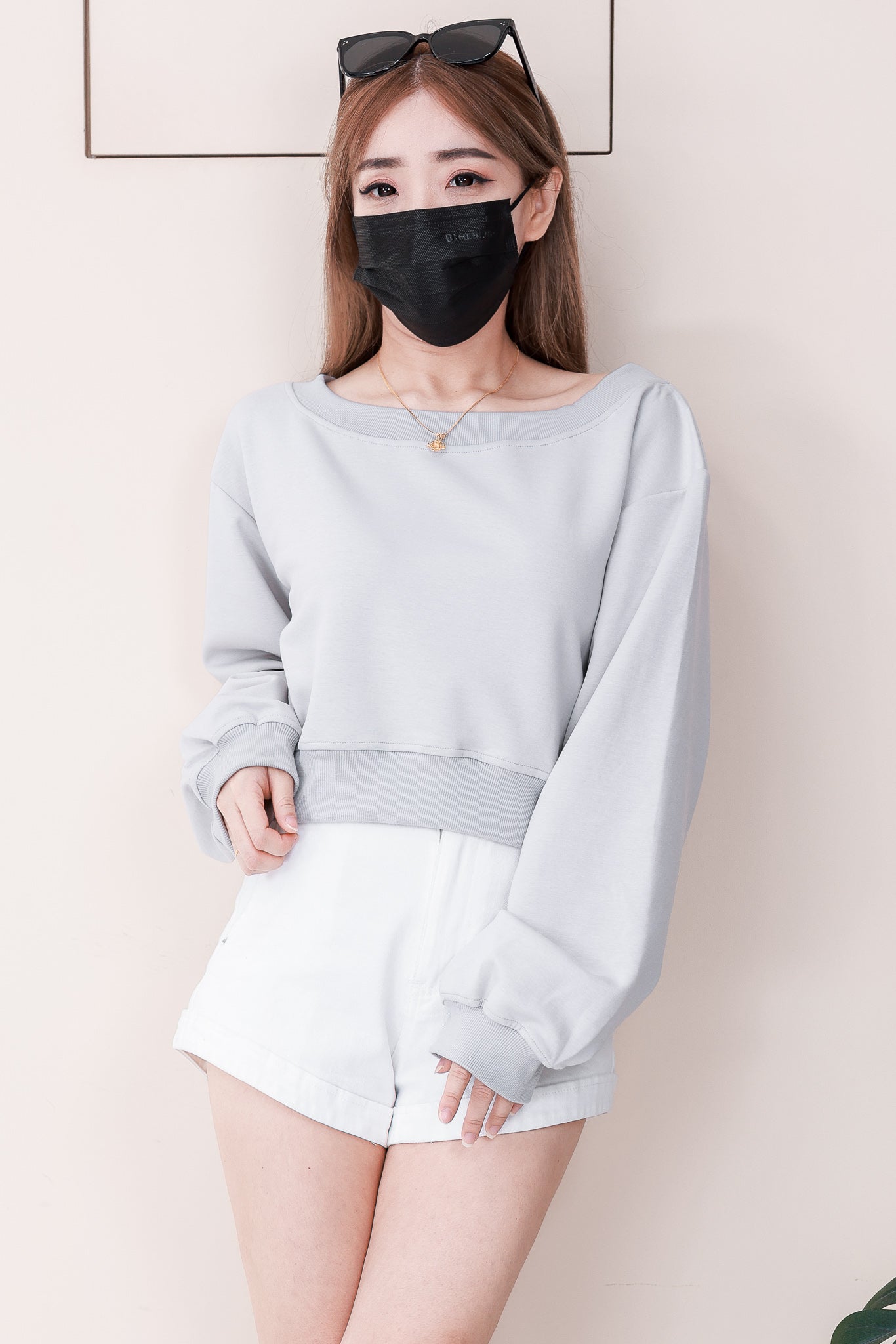 【T82551】高品质韩系宽松版圆领长袖卫衣上衣 ❤❤