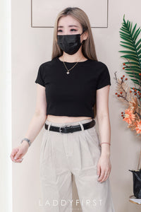 【T80792】【直播间搭配款】独家爆款高品质纯棉弹力圆领短袖简约日常百搭款上衣 #衣柜必入手百搭款 ❤❤【A-R3-C2】