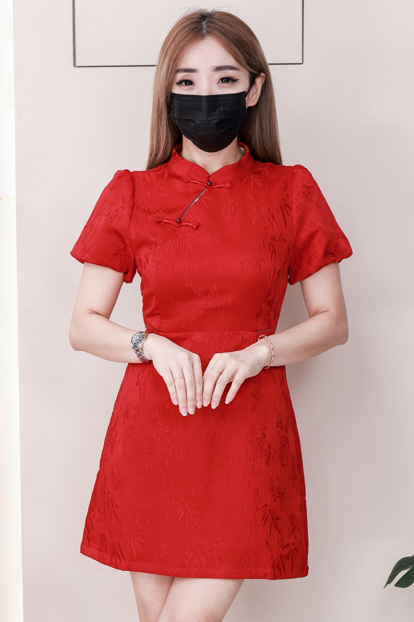 【D81169】高品质新中式简约大气国风旗袍连身裙子，有口袋 ❤️❤️