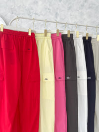 【L66527】高品质ALO松紧腰弹力气质工装运时尚长裤，有口袋 ❤️❤️【A-R2-C1】