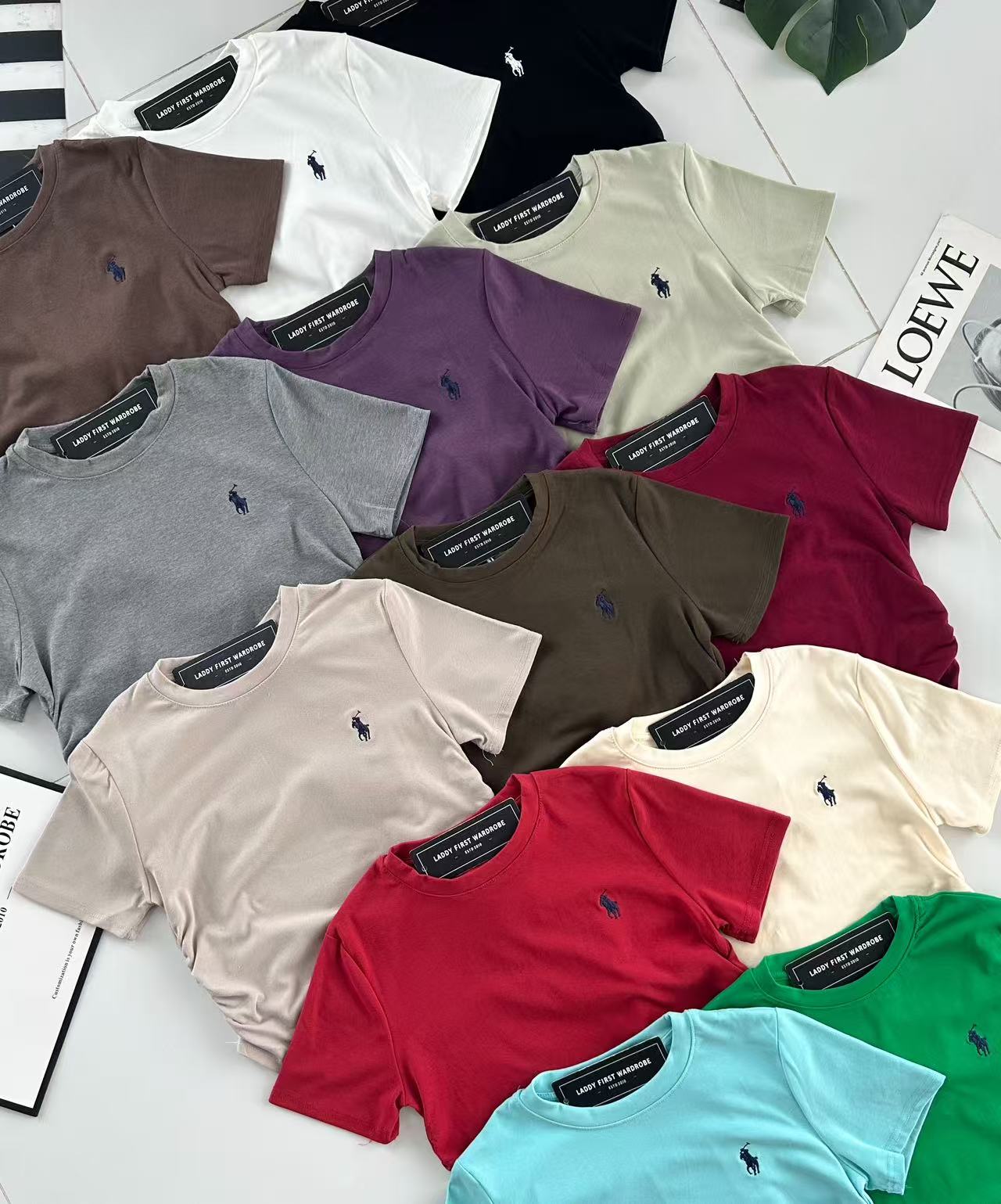 【T27425】高品质polo刺绣logo圆领短袖修身版型纯棉弹力休闲百搭上衣 ❤❤