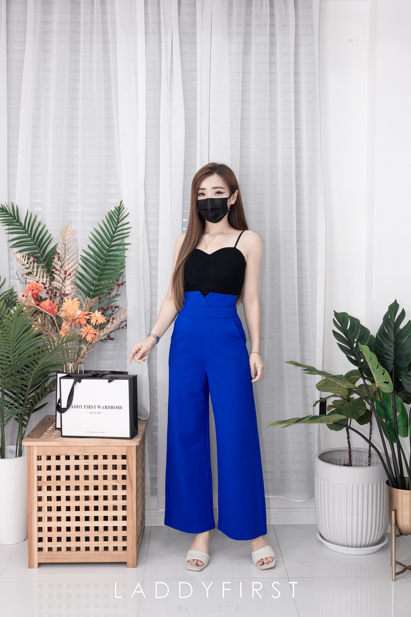 【L09】独家爆款厚实罗马阔脚高腰长裤【B-R3-C5】