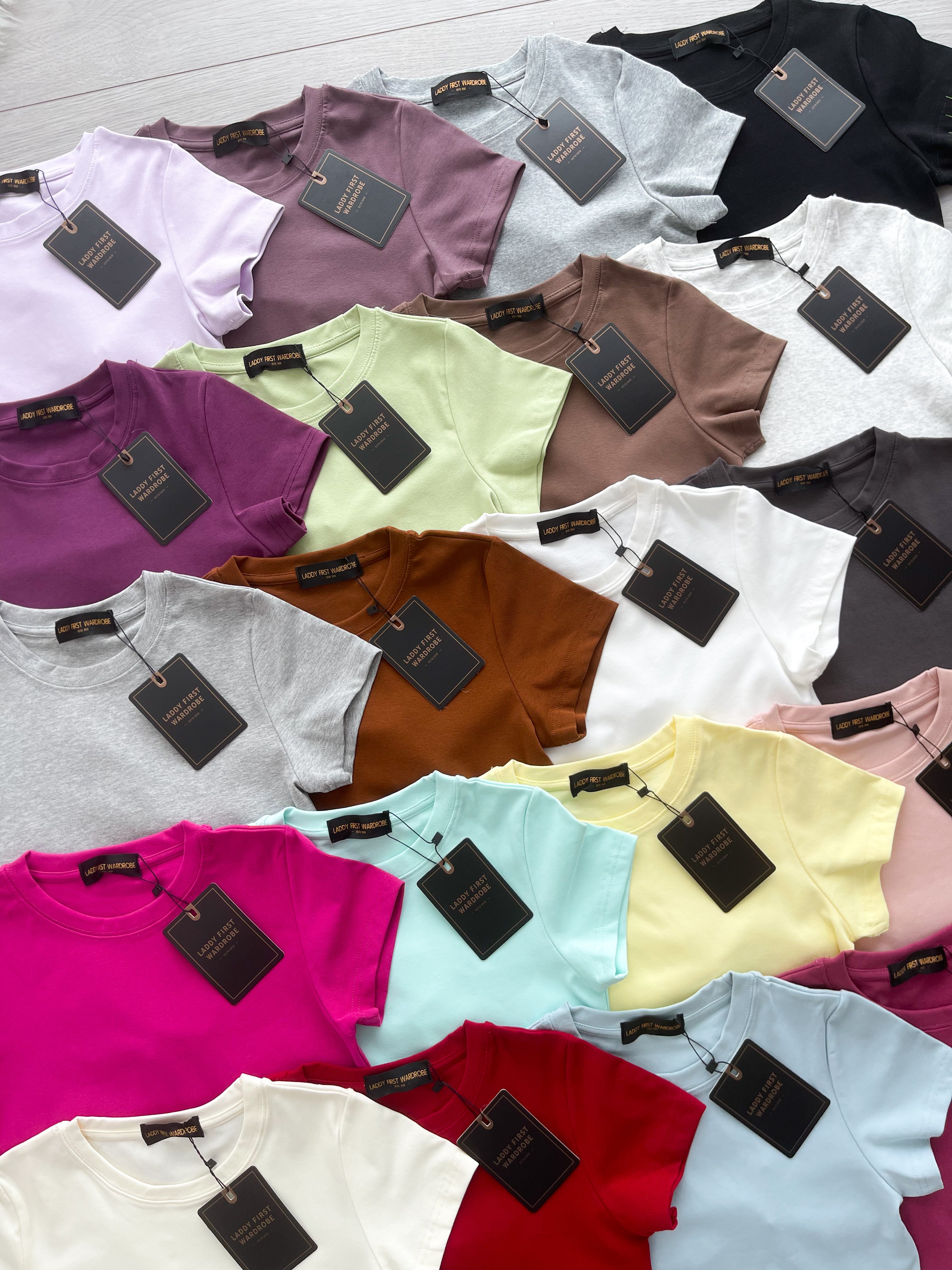 【T009】高品质纯棉弹力圆领短袖日常简约休闲百搭上衣 ❤️❤️