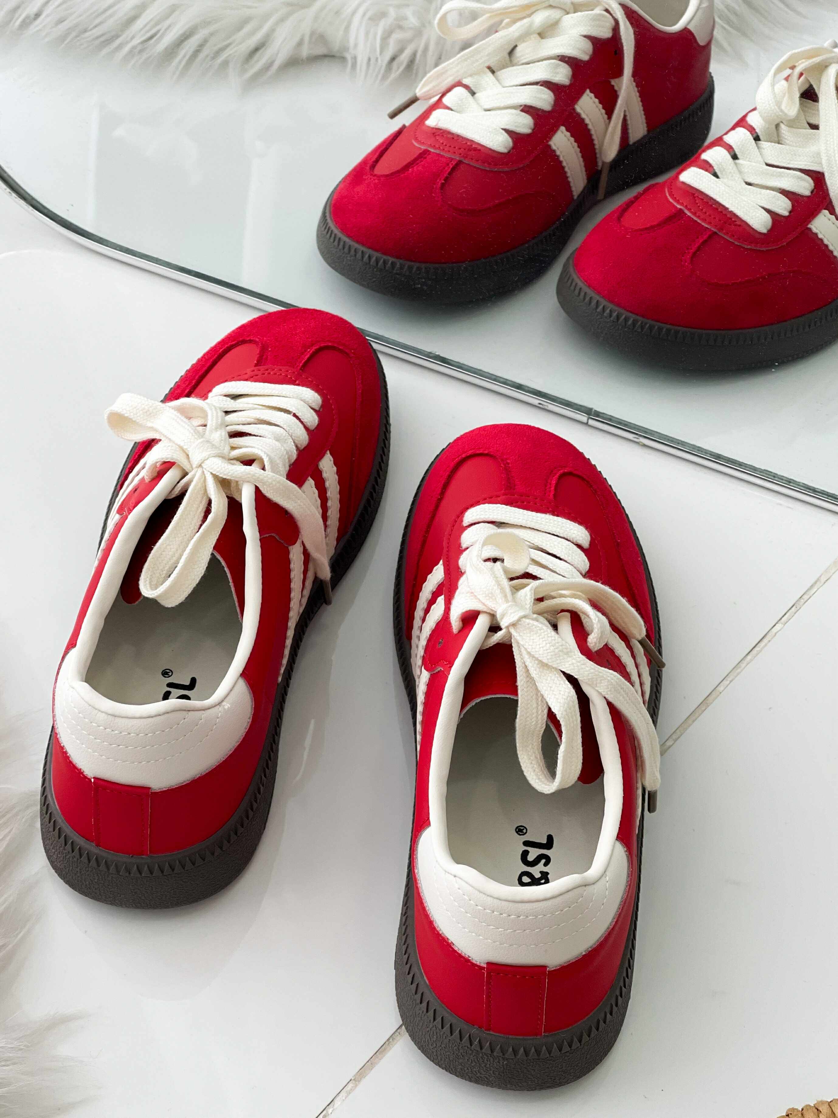 【RF001-20】✨现货✨ 高质量厚底休闲百搭德训增高鞋子 ❤️