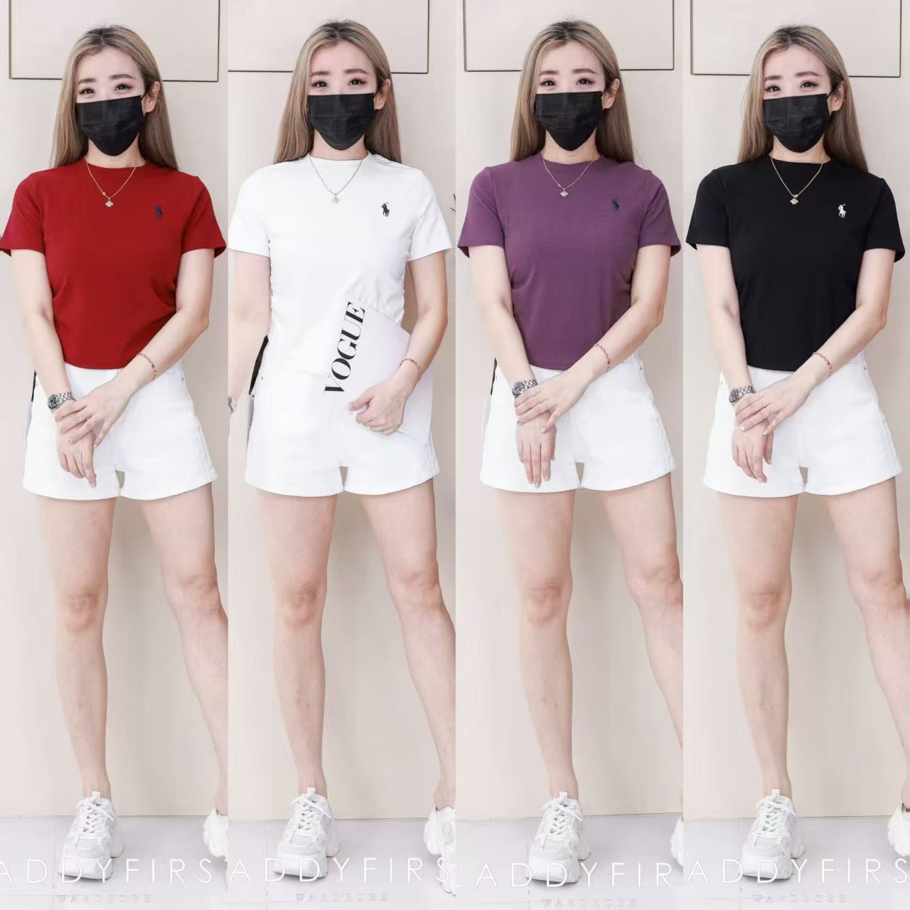 【T27425】高品质polo刺绣logo圆领短袖修身版型纯棉弹力休闲百搭上衣 ❤❤