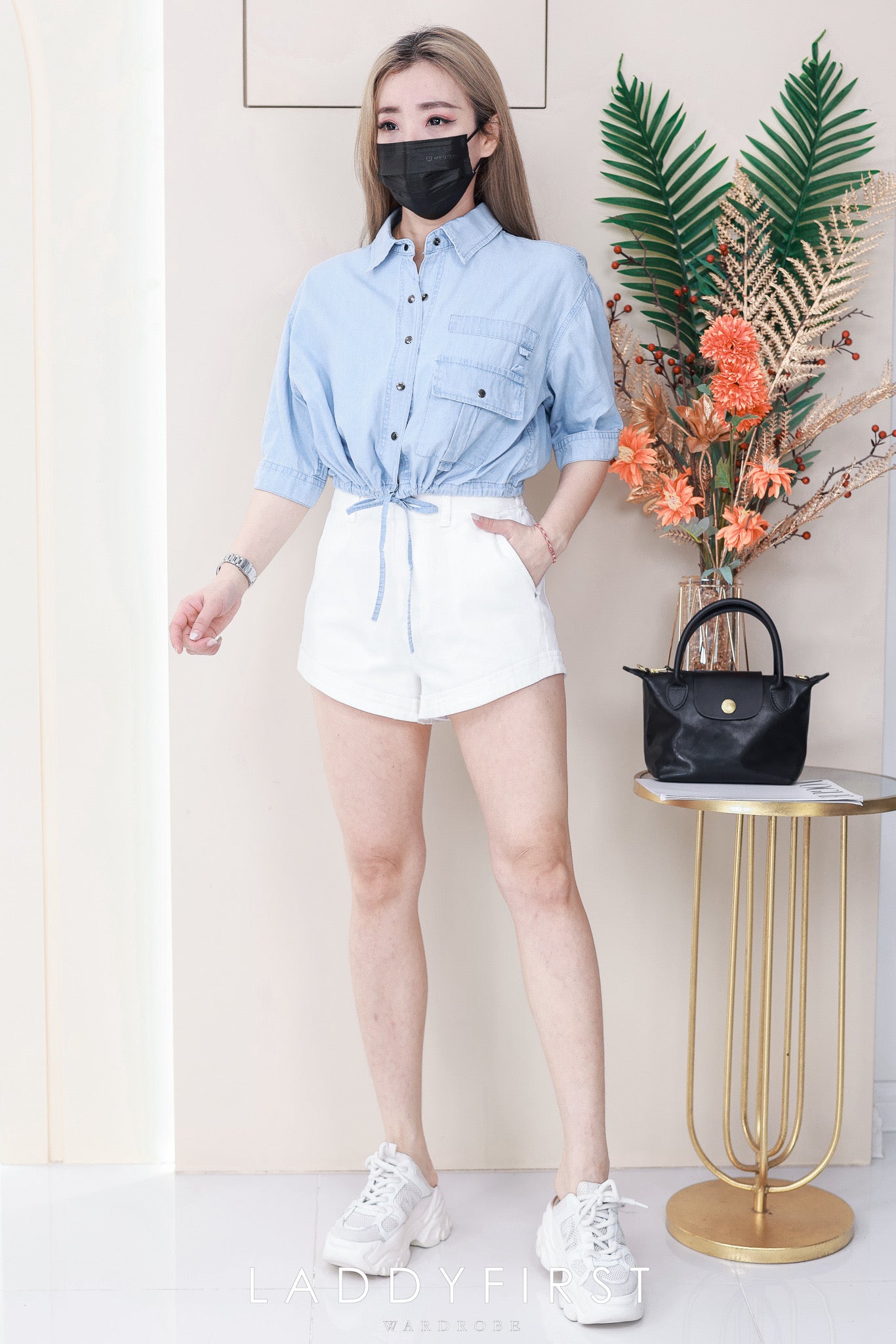 【T2107】高品质休闲宽松版翻软牛仔上衣外套两穿，有口袋 ❤️❤️