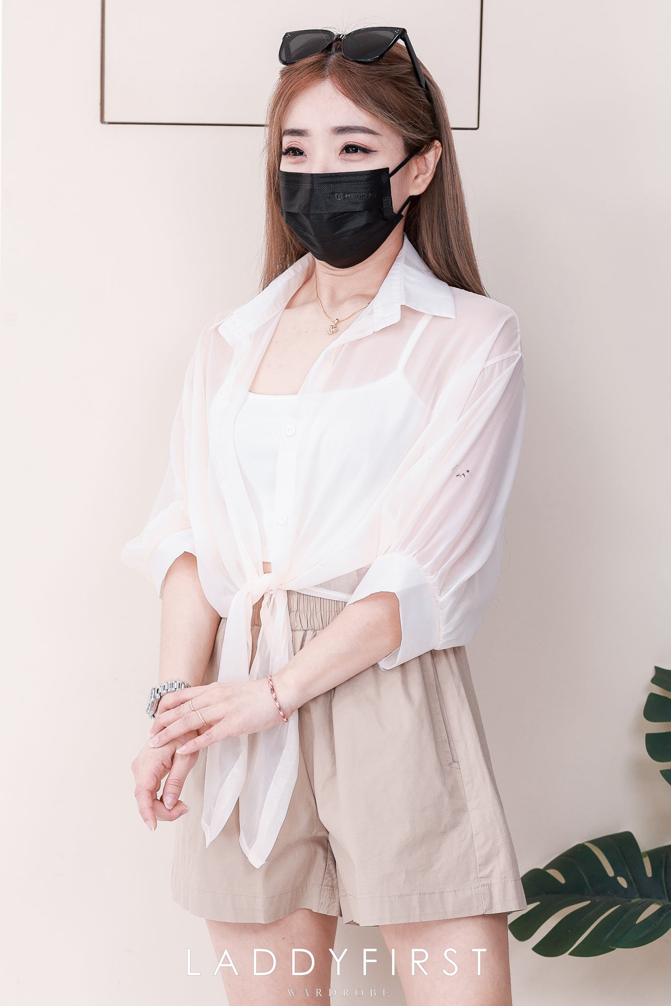 【S8810】高品质非常推荐简约日常松紧腰弹力休闲百搭短裤，有口袋 ❤️❤️ 【B-R2-C4】