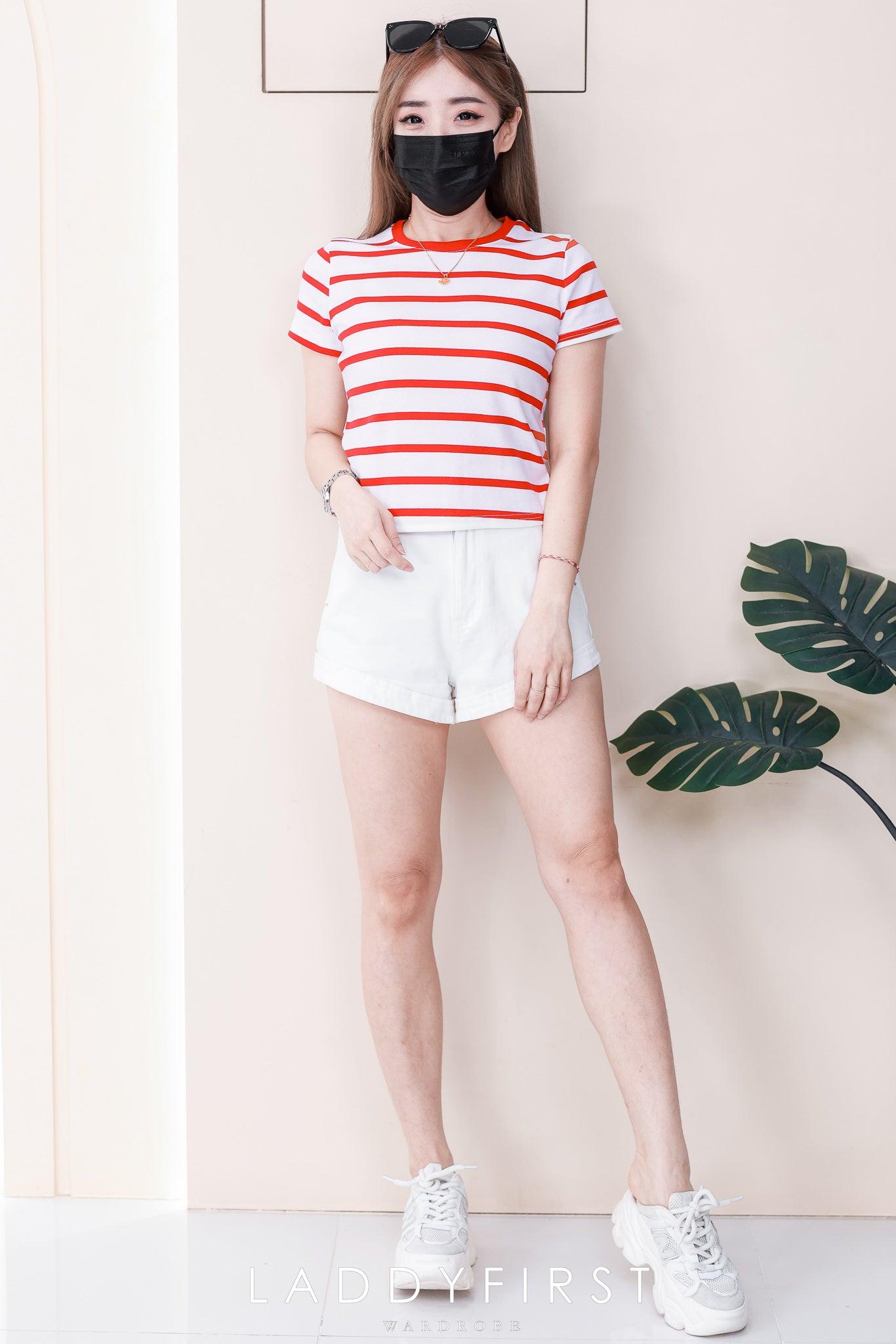 【T82633】高品质圆领纯棉弹力条纹简约休闲百搭上衣 ❤❤